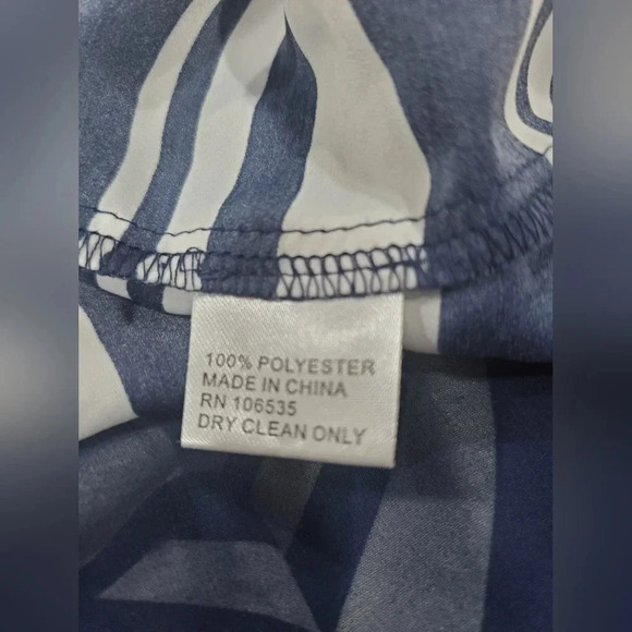 Anthropologie Maeve Stripe Apropos Top M Drapey Sides Pinked Edges Fluttery Hem - Picture 8 of 8